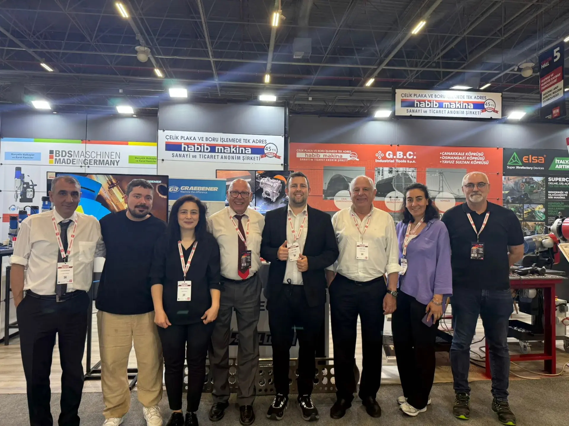 Habib Makina ekibi WIN EURASIA standında