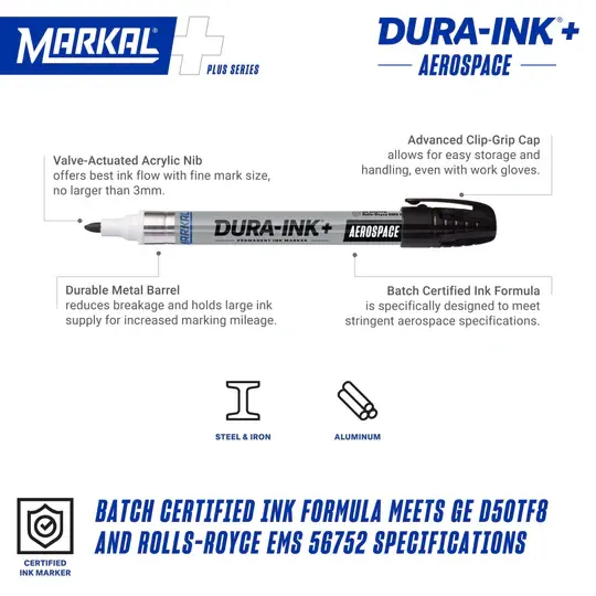 Dura-Ink Aerospace — Mürekkepli Markalama Kalemi