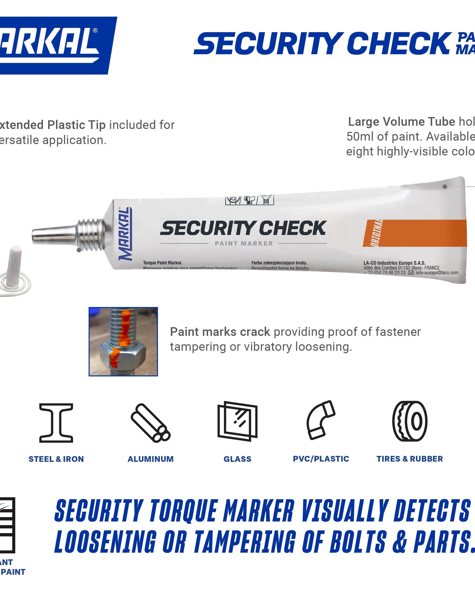 Security Check Paint Marker (Orange)