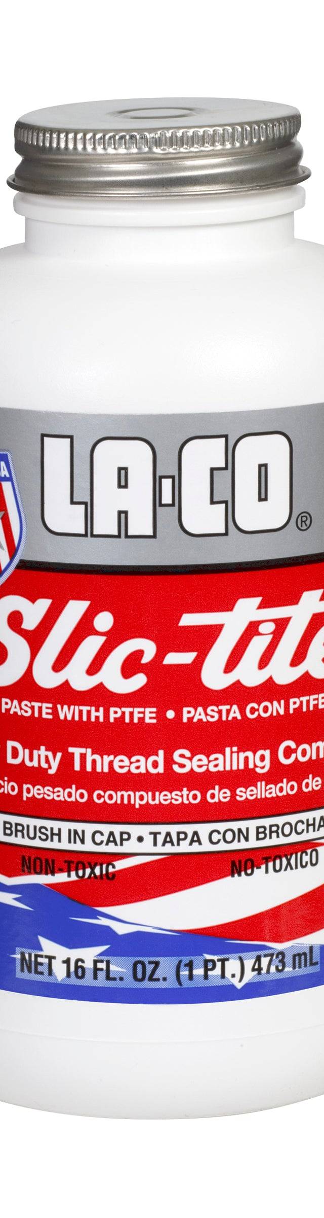 16 fl oz / 473 ml BRUSH-IN-CAP — Slic-tite Paste with PTFE