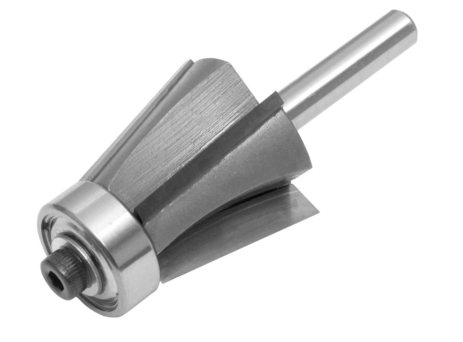 Carbide Router Bit with 1/4 inch Shaft, 12° Bevel