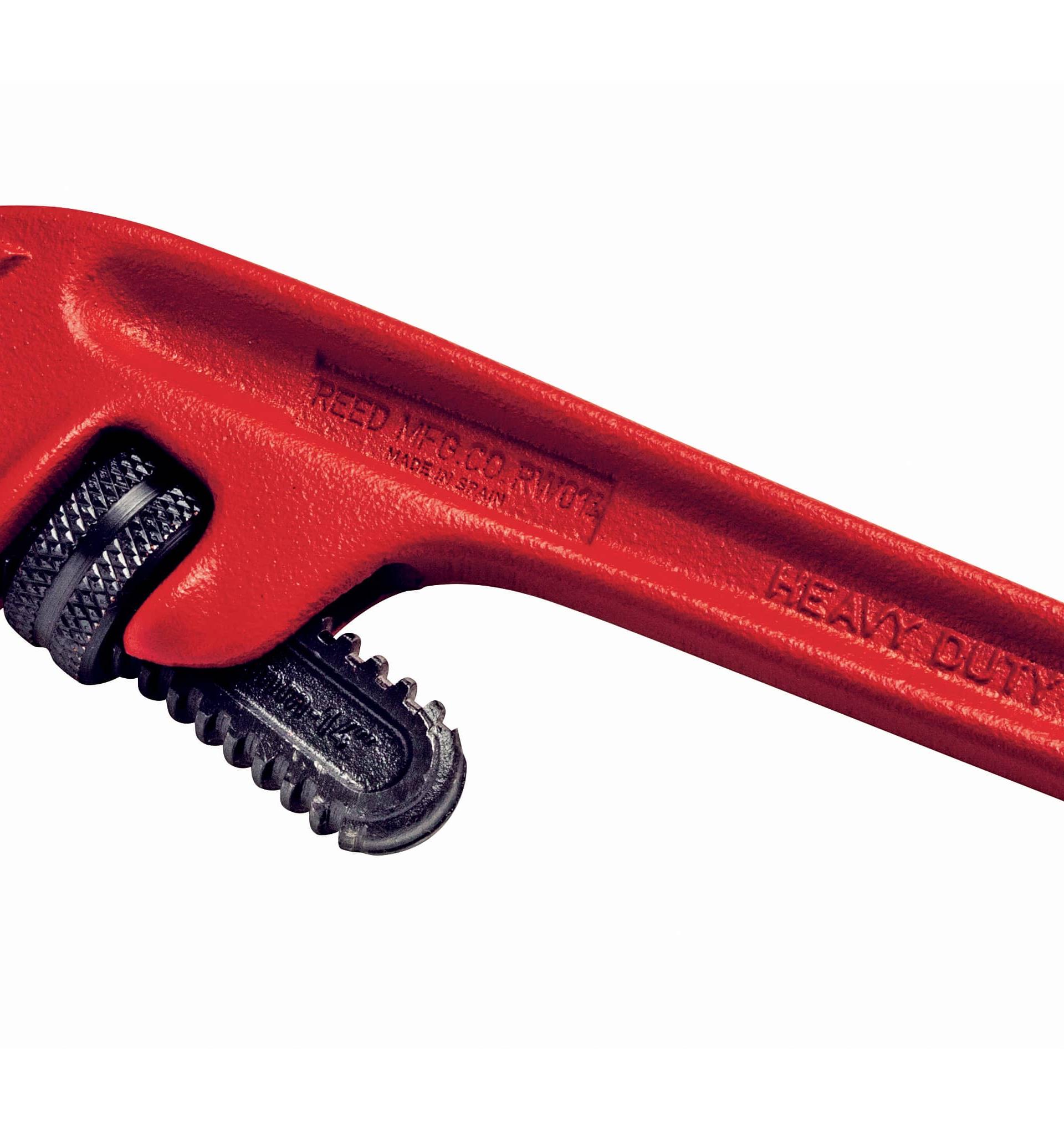 Heavy-Duty Offset Pipe Wrench, 14 in OAL, 1/4 to 2 in Jaw