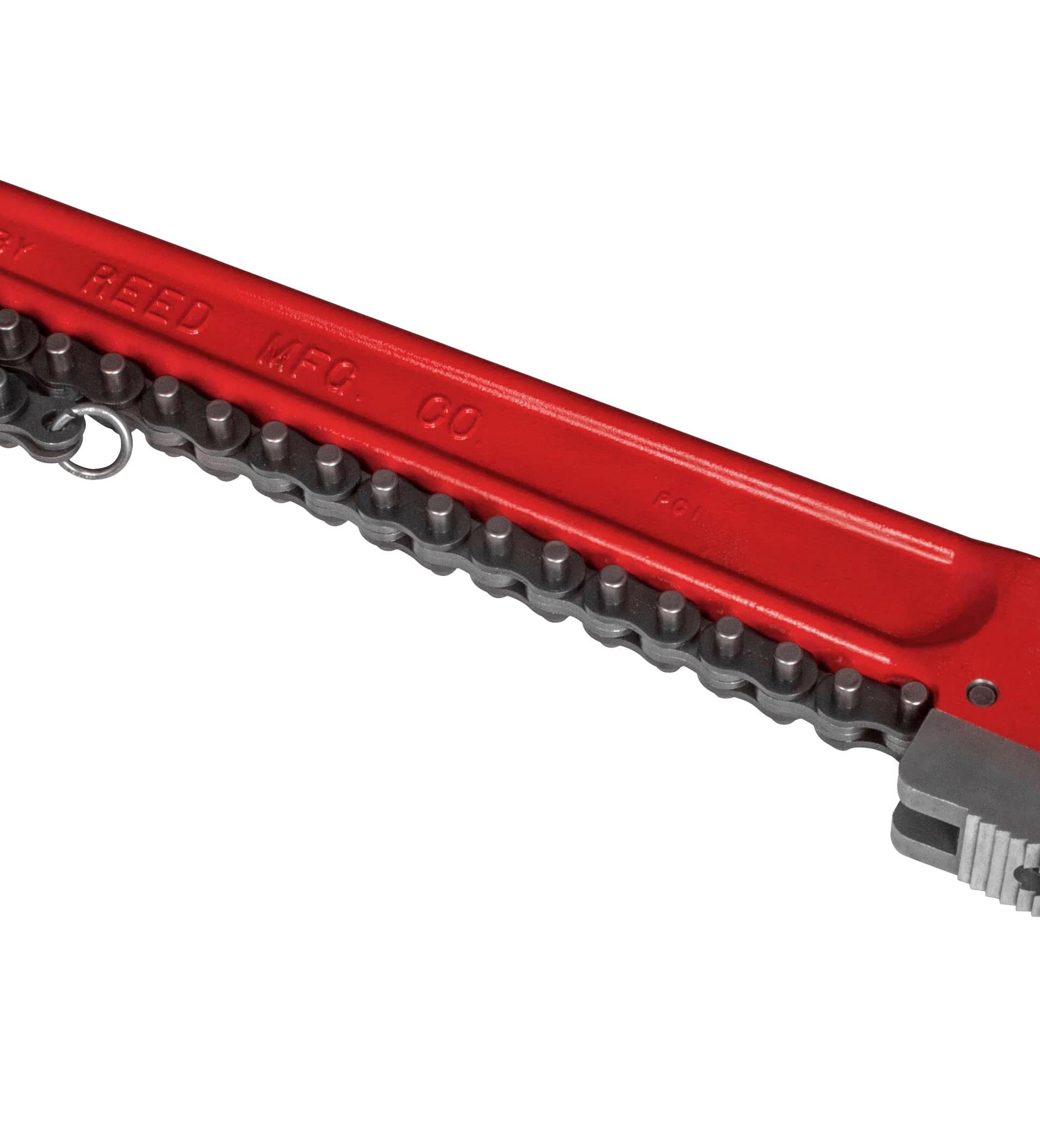 Heavy-Duty Chain Wrench, 2-1/2 to 12 in Pipe, 61-1/2 in OAL