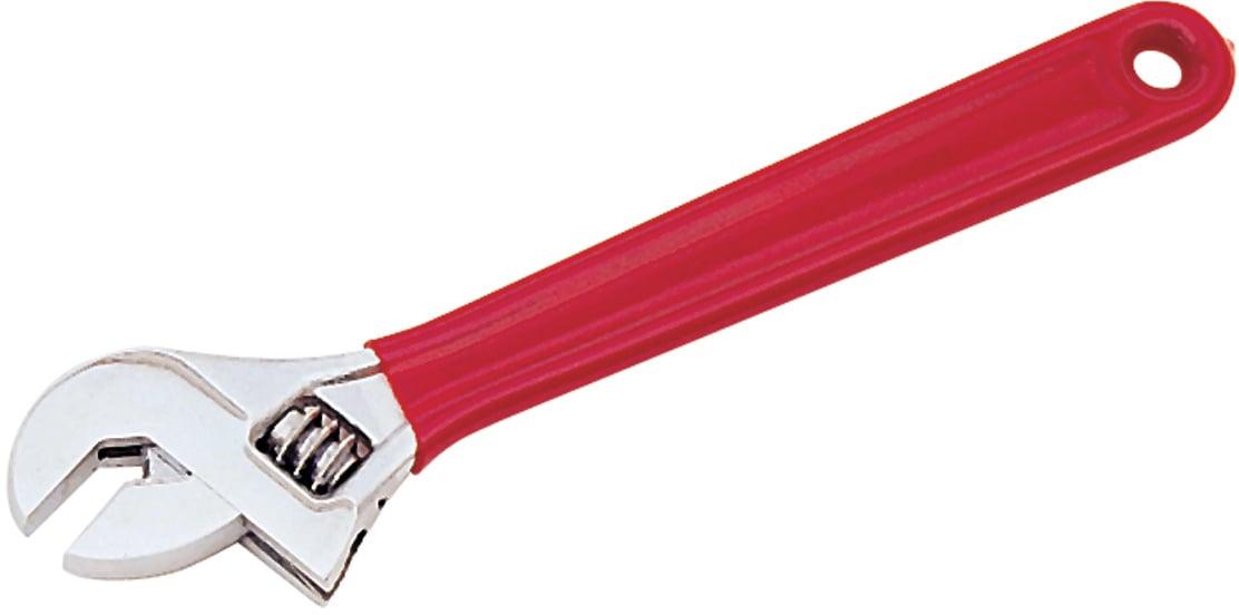 Ayarlanabilir Anahtar, 12 inç OAL, 1-3/8 inç Jaw, Konforlu Kavrama, Nickel Chrome Jaw
