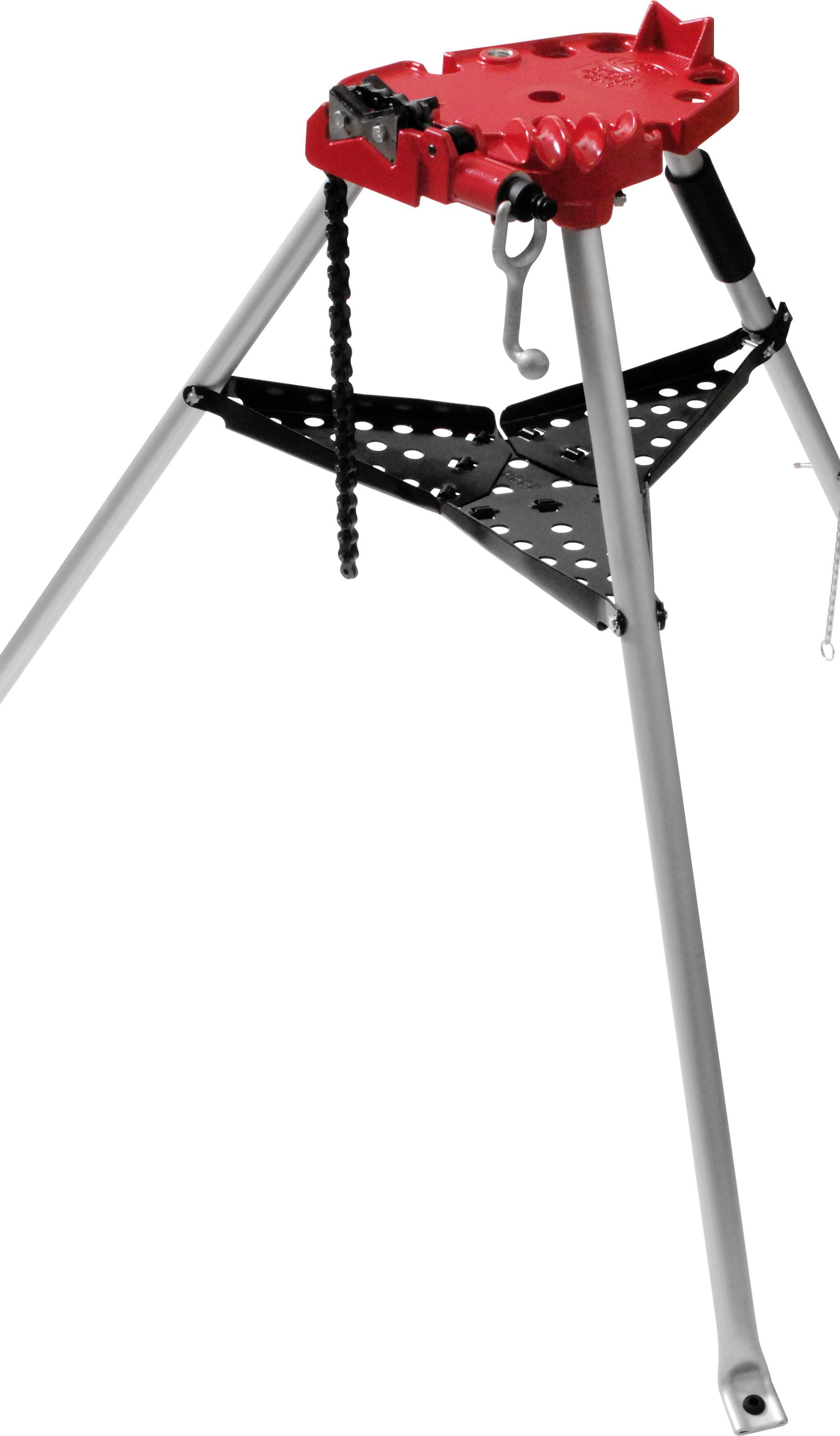 Трубные тиски на треноге